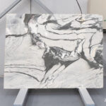 White and black marble