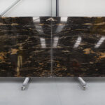 black and gold granite