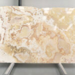 Yellow onyx in slabs