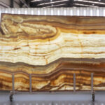 Amber orange onyx traslucent