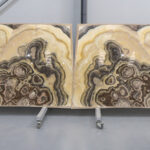 Rainbow onyx in slabs