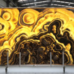 Rainbow onyx for bathrooms