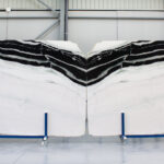 Black and white marble