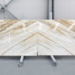 marble with gold and white surface