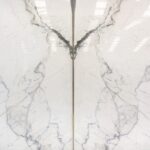white marble in slabs