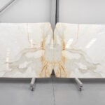 WHITE AND GOLD MARBLE