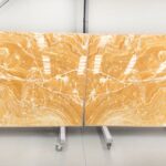 orange marble