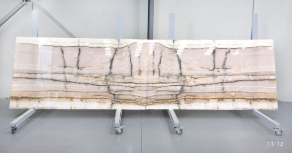pink onyx in slabs