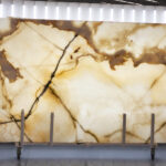 white marble with translucent surface