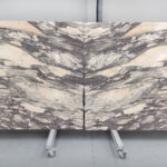 purple and beige marble
