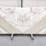 gold and white marble