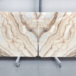 natural stone in creamy colors