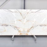 WHITE AND GOLD MARBLE