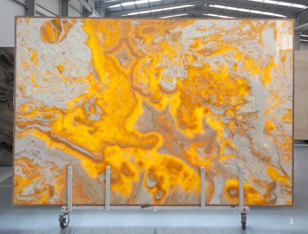 translucent orange onyx