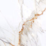 White and gold marble