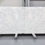 white marble in slabs