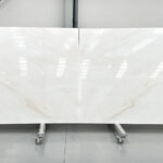 white marble in slabs