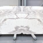 White marble in slabs