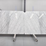WHITE AND GREY MARBLE