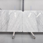 WHITE AND GREY MARBLE