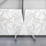 WHITE AND GREY MARBLE