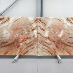 red and beige quartzite