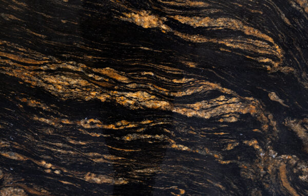 black and gold granite