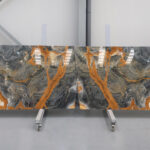 grey and orange onyx