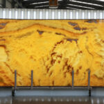 Orange onyx en tablas