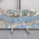 Blue onyx para revestimientos de interior