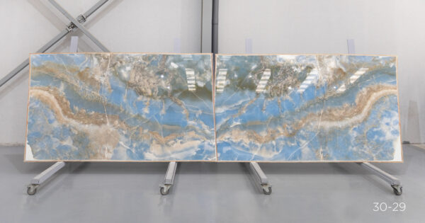 Blue onyx para revestimientos de interior