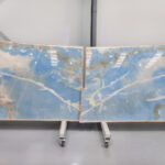 Blue onyx para revestimientos de interior