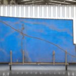 Blue onyx in slabs