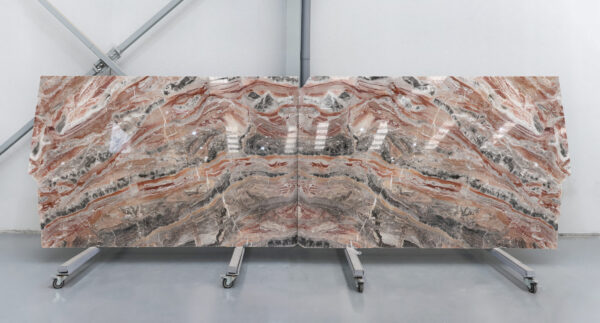 red marble with grey and black details