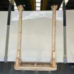 Beige marble in slabs
