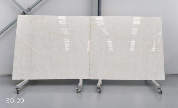 White crystal in slabs