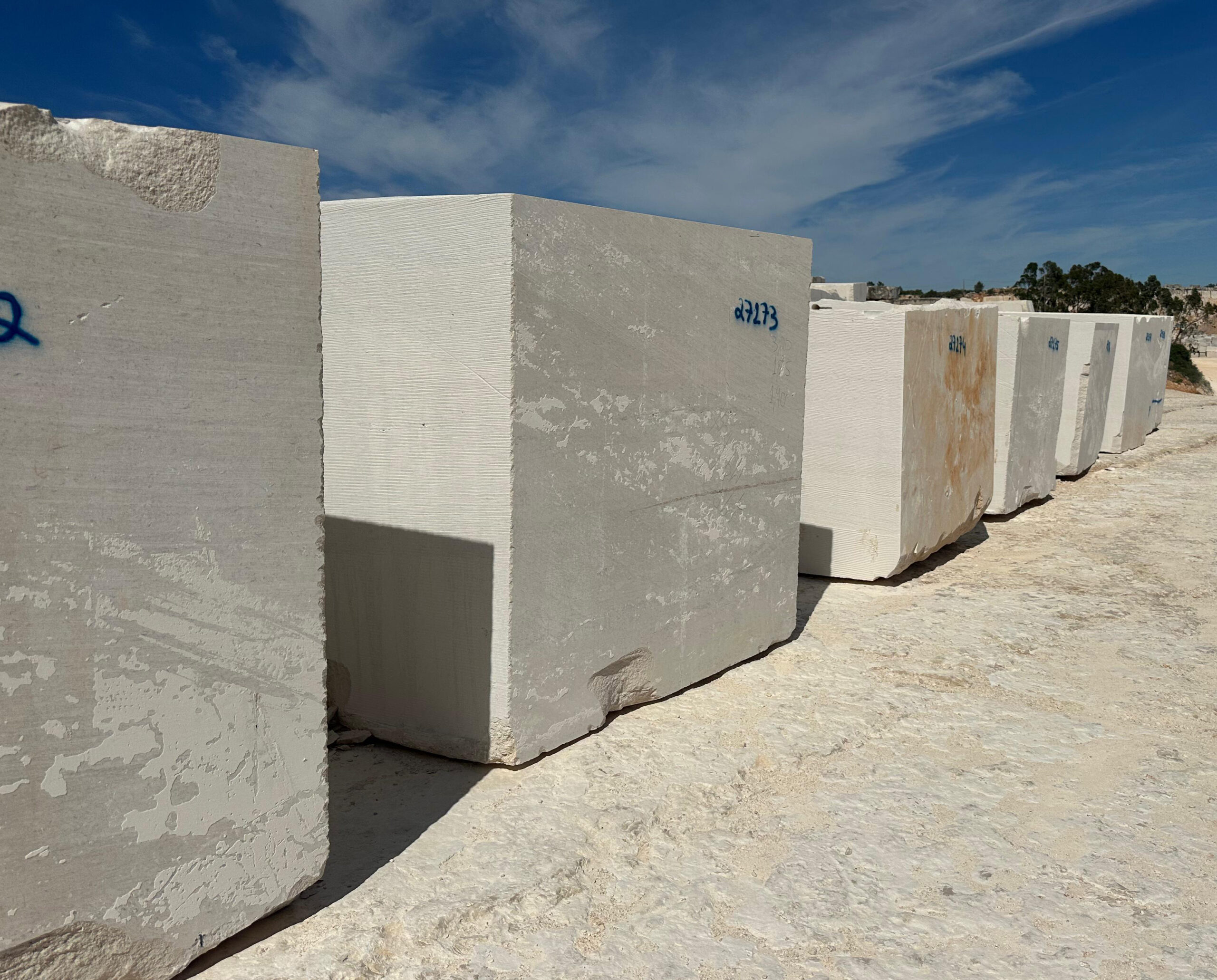 Bloques de crema moca