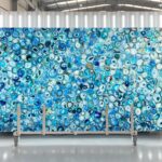 Blue agate traslucent