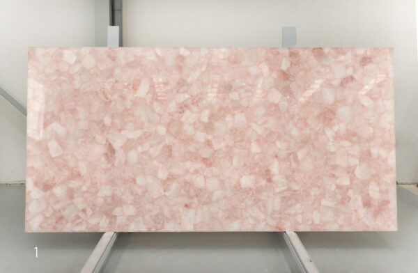 Cuarzo rosa en tablas