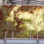 Green onyx backlighted