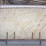 White onyx in slabs