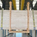 Travertine marble