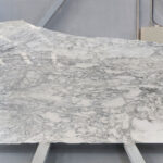 White marble in slabs