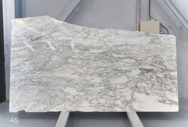 White marble in slabs