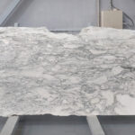 White marble in slabs