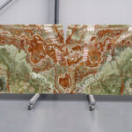 Green onyx in slabs