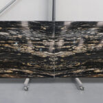 Titanium gold in slabs