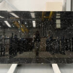 Black marble in slabs