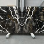 Black marble for flooring