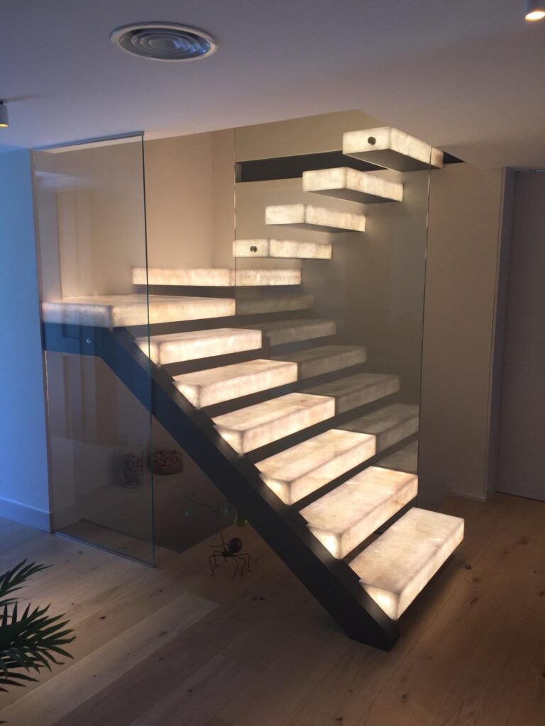 Escaleras de cristallo retroiluminadas